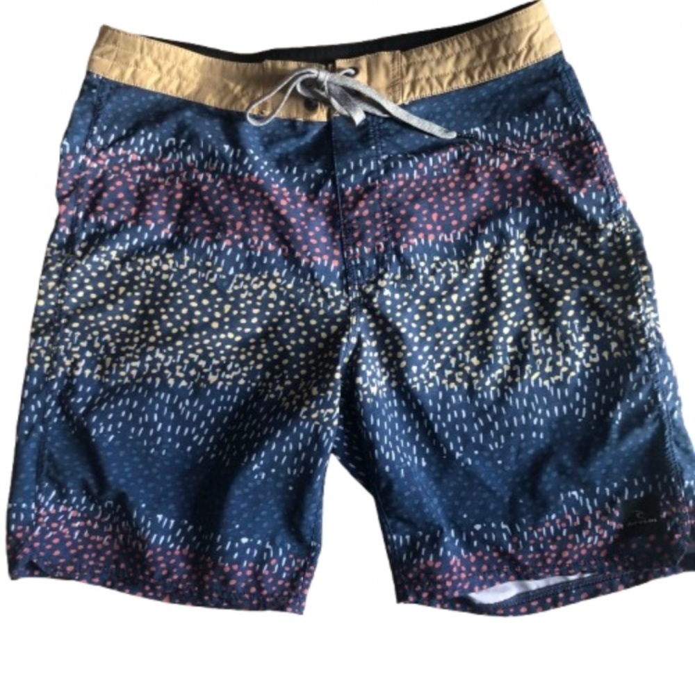 Rip Curl Mirage Navy and Multicolour Board Shorts Size 29